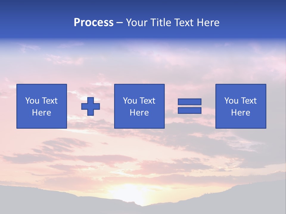 Orange Watergunnison Foothills PowerPoint Template