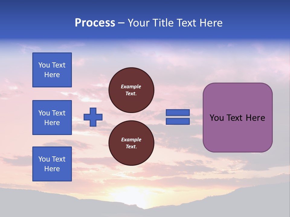 Orange Watergunnison Foothills PowerPoint Template
