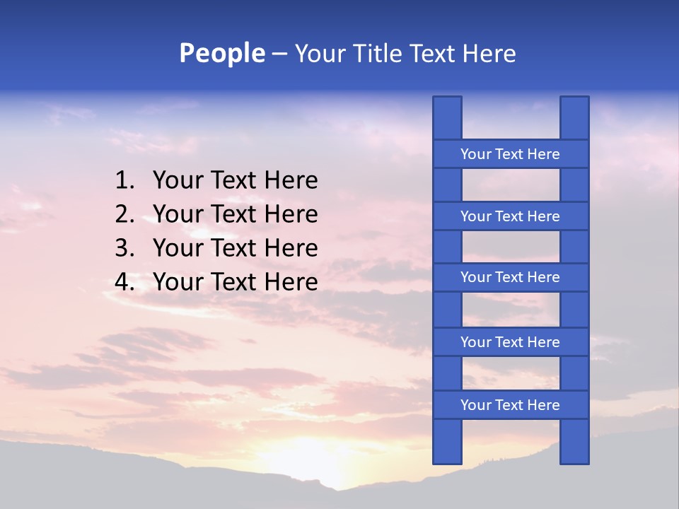 Orange Watergunnison Foothills PowerPoint Template