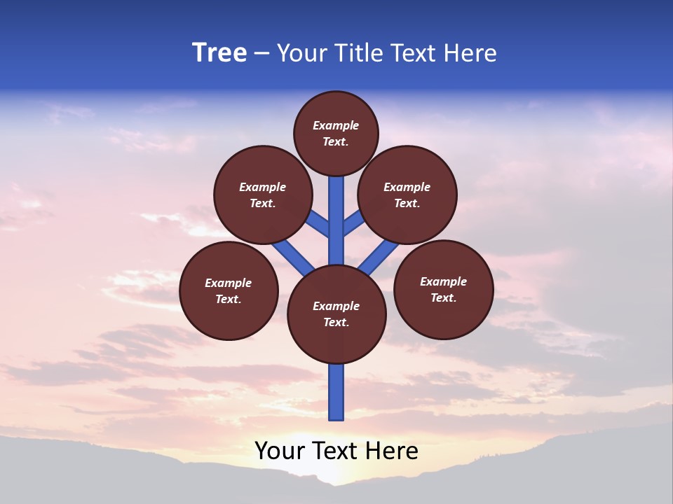 Orange Watergunnison Foothills PowerPoint Template