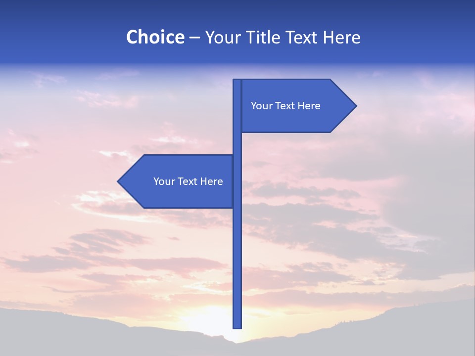 Orange Watergunnison Foothills PowerPoint Template