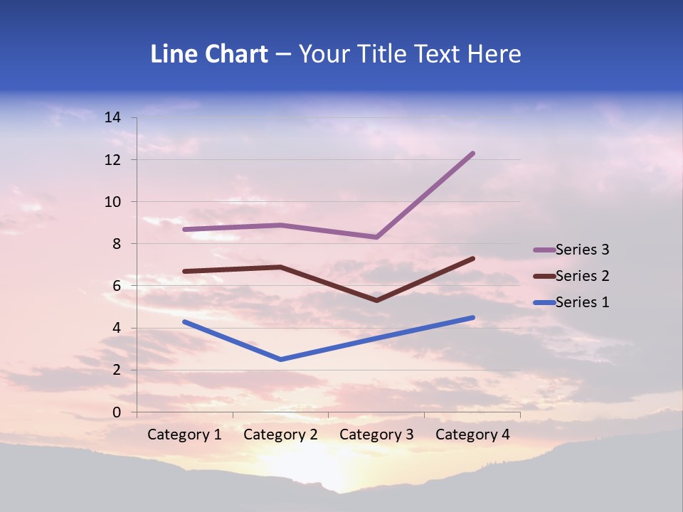 Orange Watergunnison Foothills PowerPoint Template