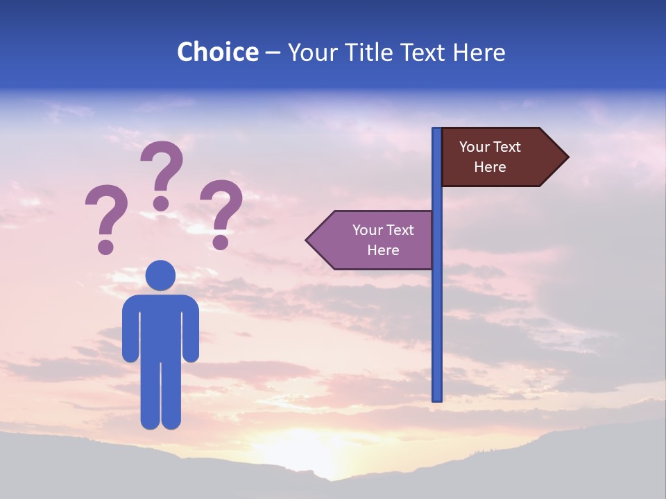 Orange Watergunnison Foothills PowerPoint Template