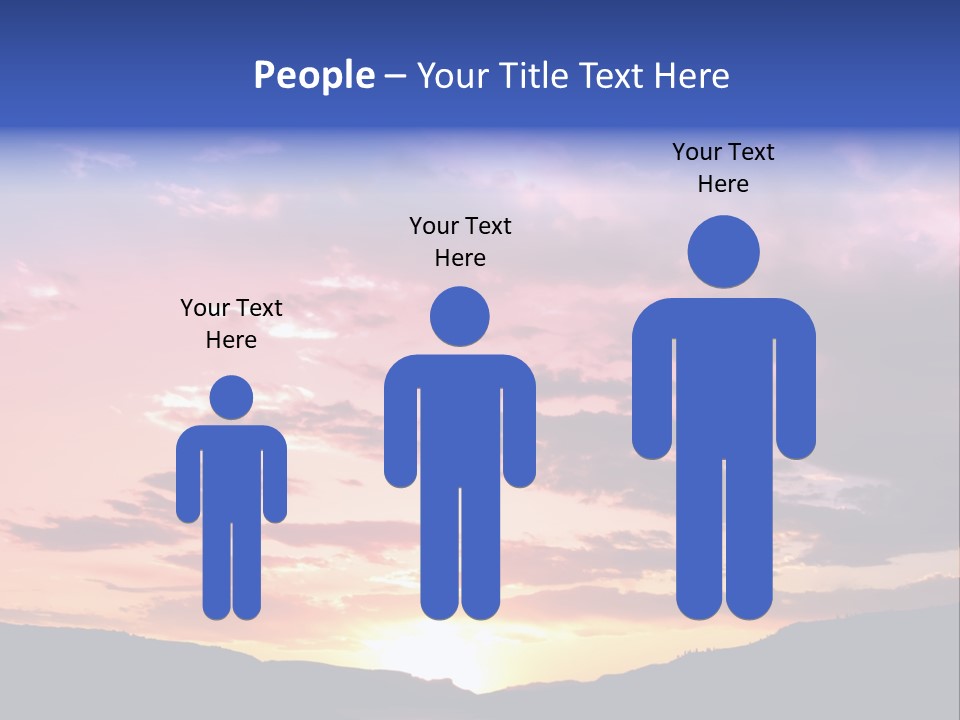 Orange Watergunnison Foothills PowerPoint Template