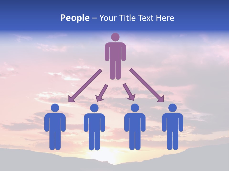 Orange Watergunnison Foothills PowerPoint Template