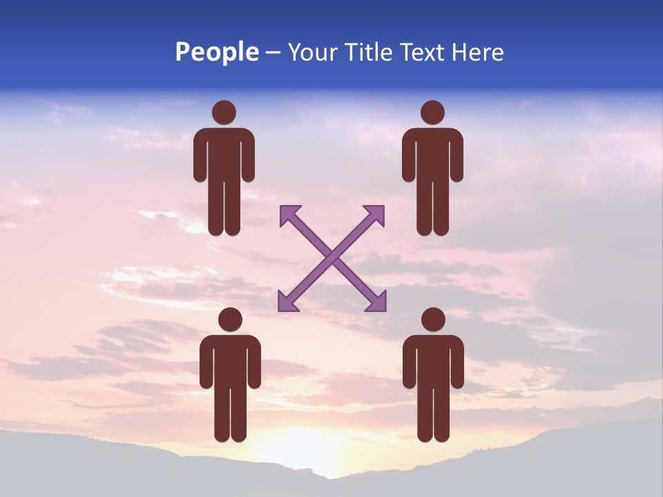 Orange Watergunnison Foothills PowerPoint Template