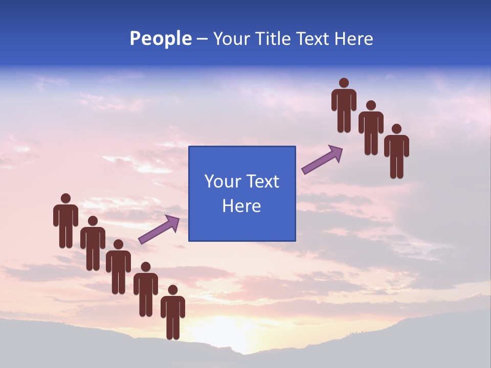 Orange Watergunnison Foothills PowerPoint Template