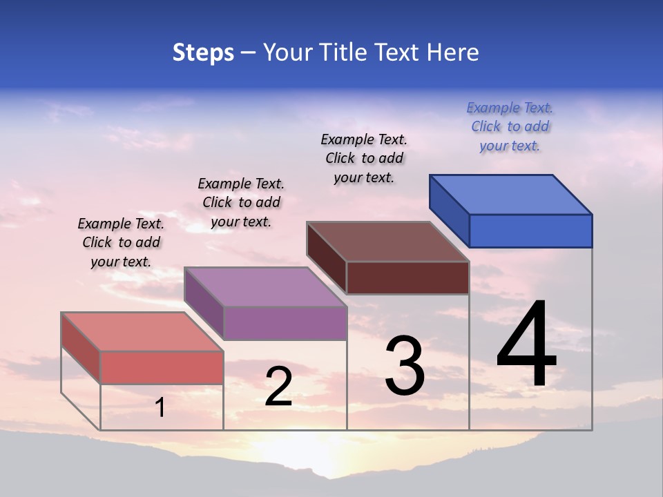 Orange Watergunnison Foothills PowerPoint Template