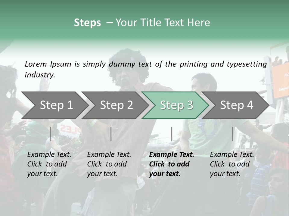 A Group Of People Standing Around Each Other PowerPoint Template