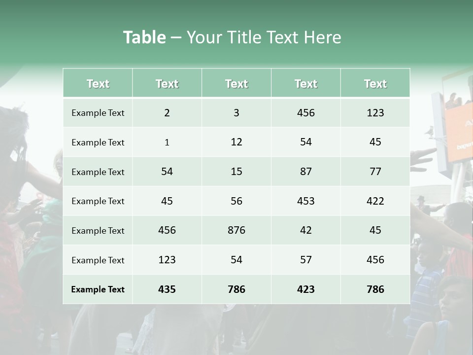 A Group Of People Standing Around Each Other PowerPoint Template