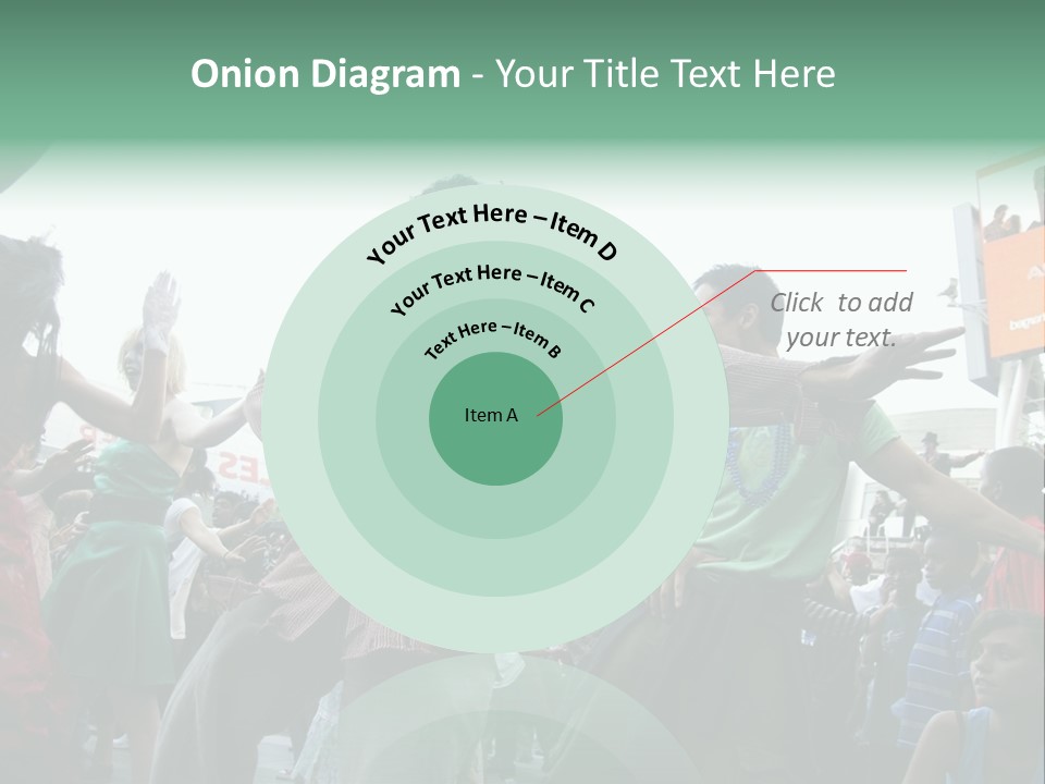 A Group Of People Standing Around Each Other PowerPoint Template