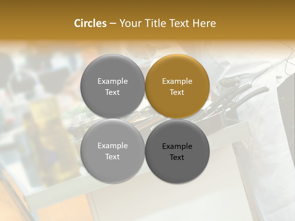 A Chef Is Preparing Food In A Kitchen PowerPoint Template