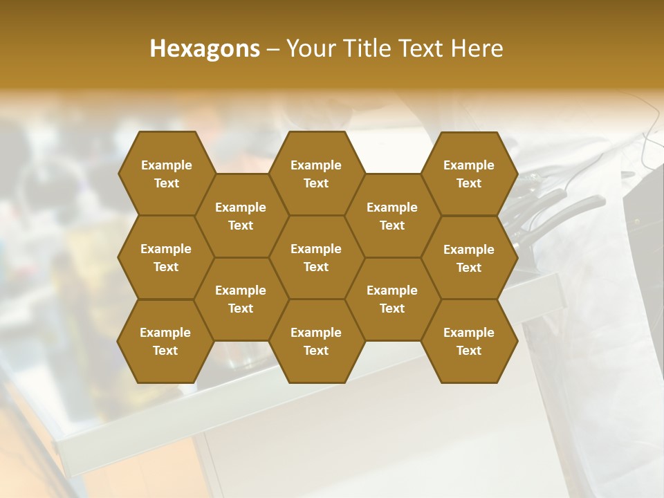 A Chef Is Preparing Food In A Kitchen PowerPoint Template