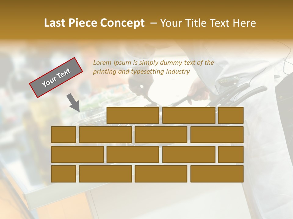 A Chef Is Preparing Food In A Kitchen PowerPoint Template