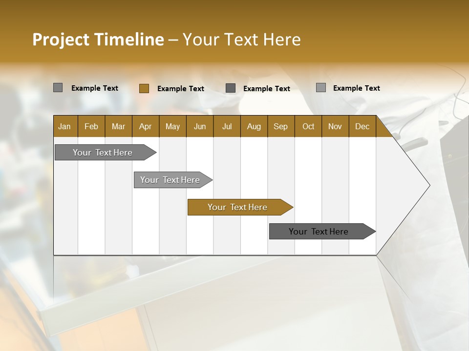A Chef Is Preparing Food In A Kitchen PowerPoint Template
