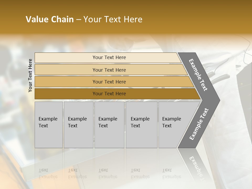 A Chef Is Preparing Food In A Kitchen PowerPoint Template