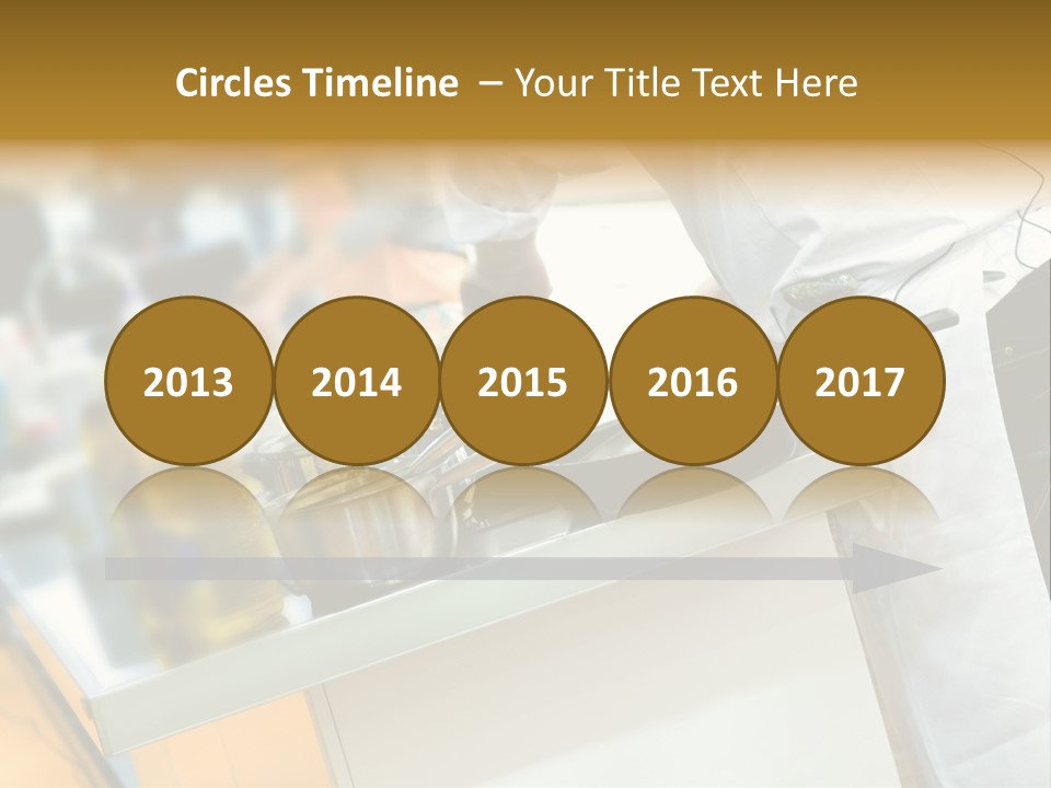 A Chef Is Preparing Food In A Kitchen PowerPoint Template