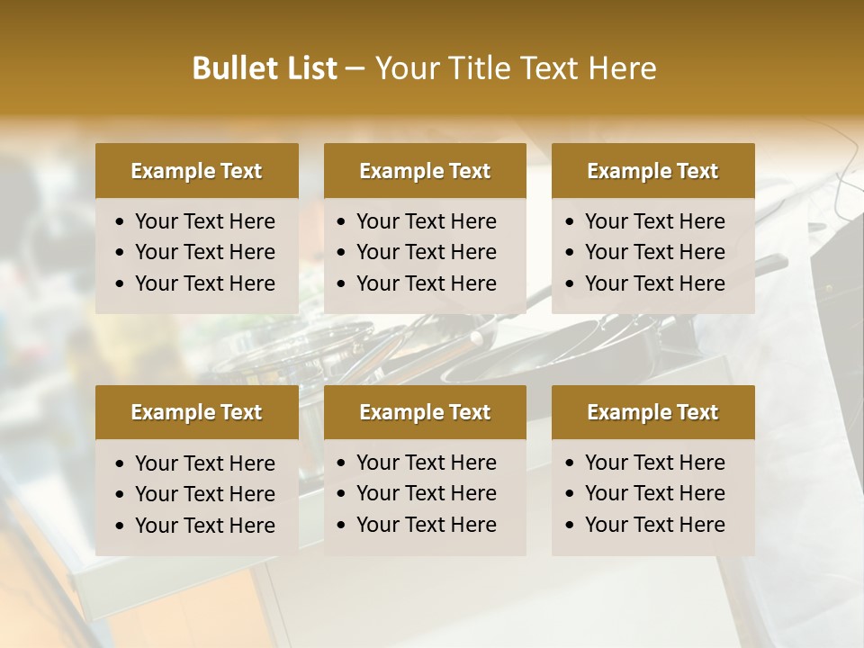 A Chef Is Preparing Food In A Kitchen PowerPoint Template