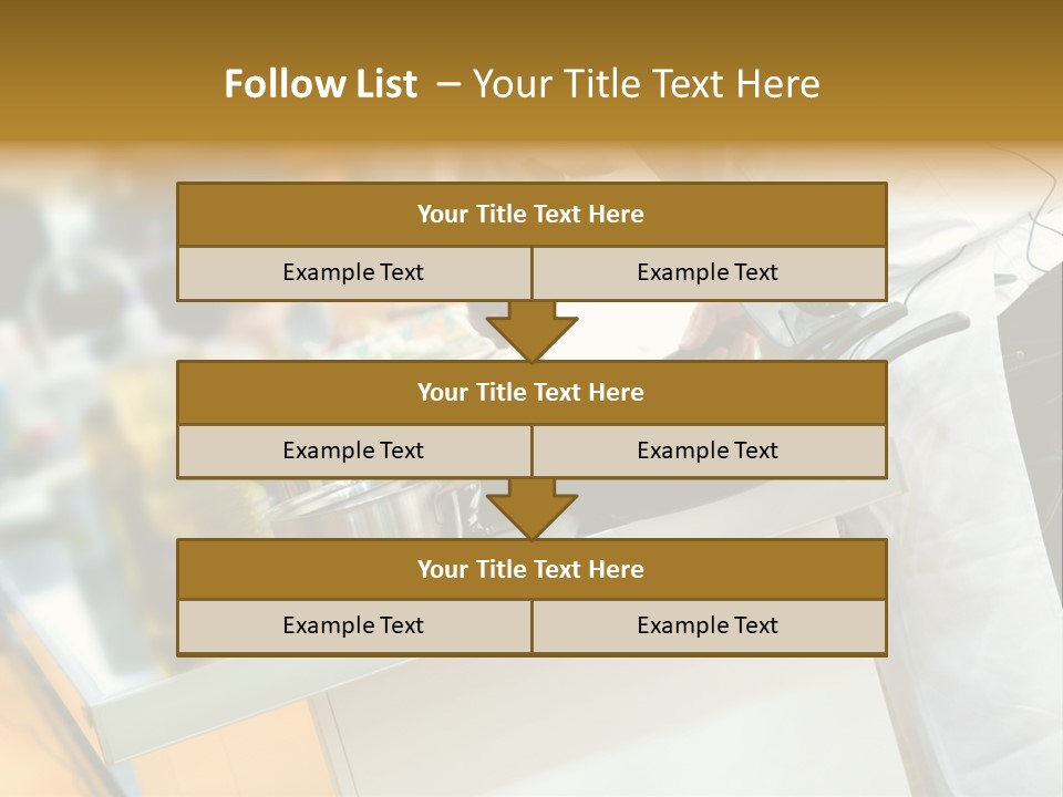 A Chef Is Preparing Food In A Kitchen PowerPoint Template
