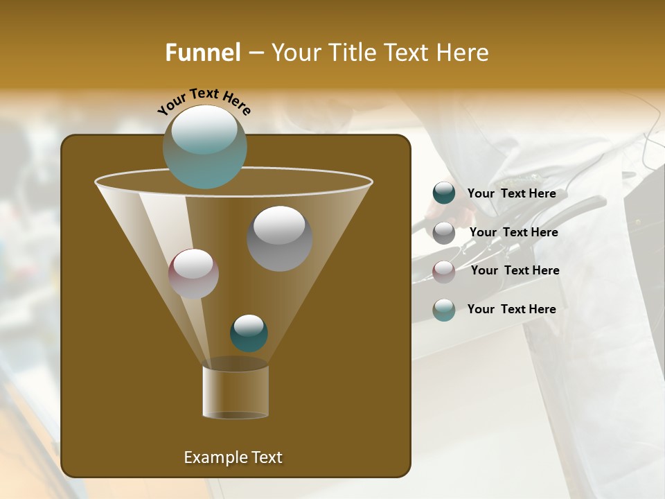 A Chef Is Preparing Food In A Kitchen PowerPoint Template