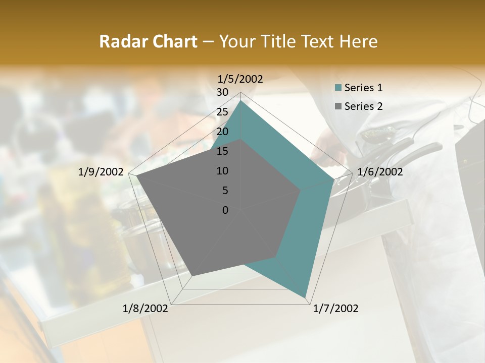 A Chef Is Preparing Food In A Kitchen PowerPoint Template