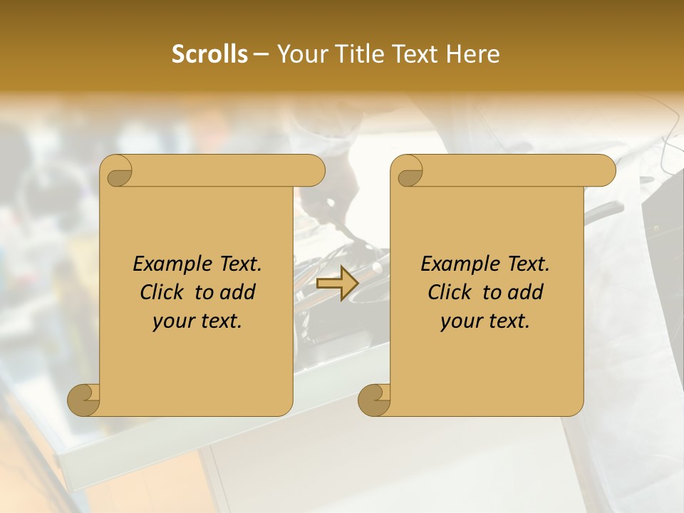 A Chef Is Preparing Food In A Kitchen PowerPoint Template