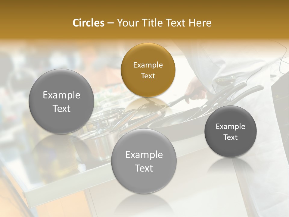 A Chef Is Preparing Food In A Kitchen PowerPoint Template