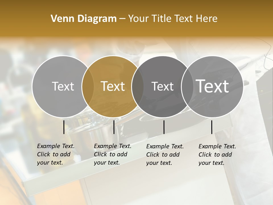 A Chef Is Preparing Food In A Kitchen PowerPoint Template