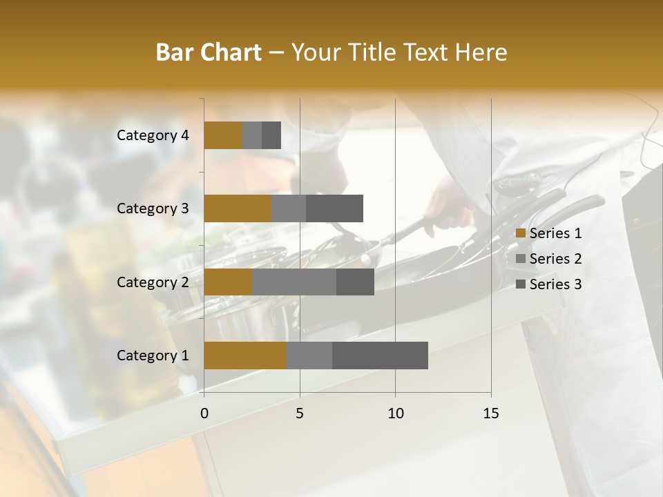 A Chef Is Preparing Food In A Kitchen PowerPoint Template