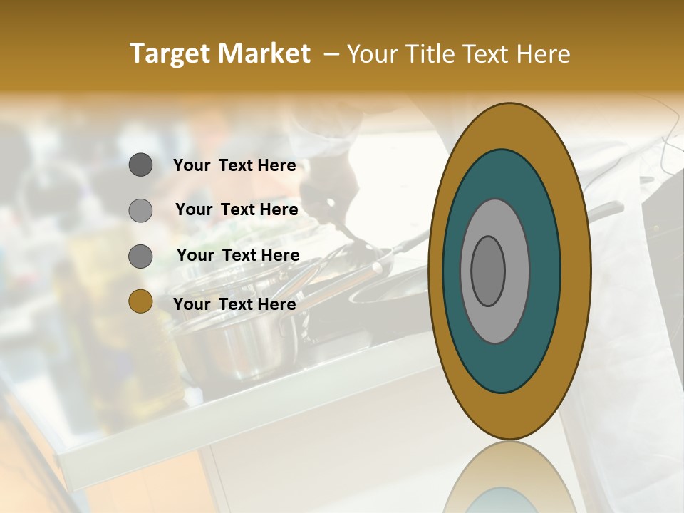 A Chef Is Preparing Food In A Kitchen PowerPoint Template