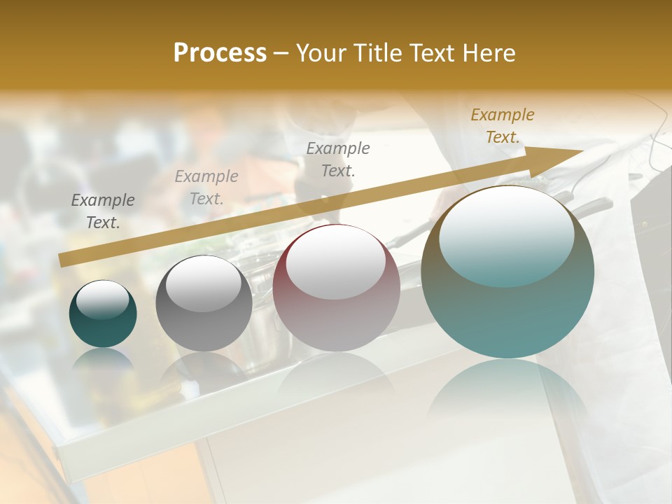 A Chef Is Preparing Food In A Kitchen PowerPoint Template