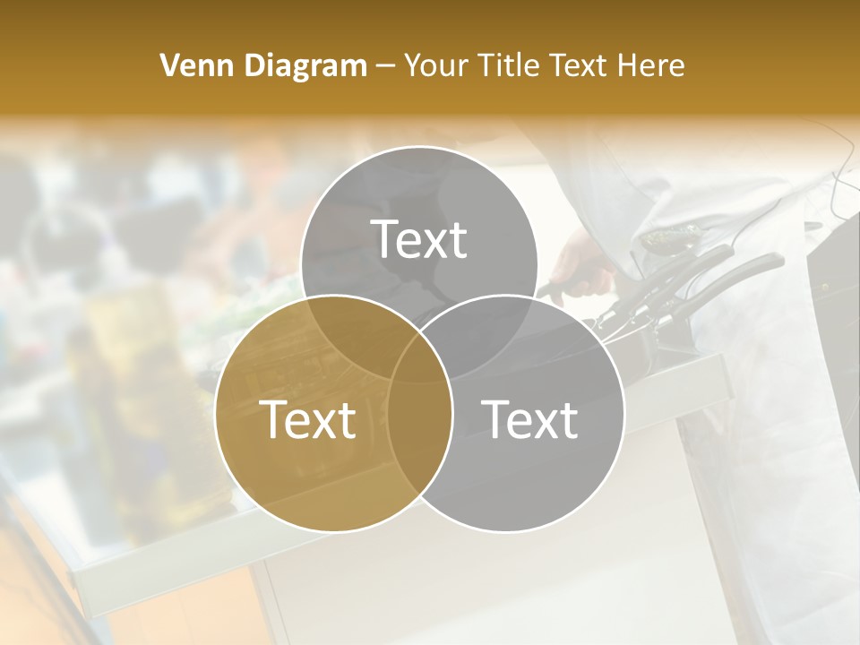 A Chef Is Preparing Food In A Kitchen PowerPoint Template