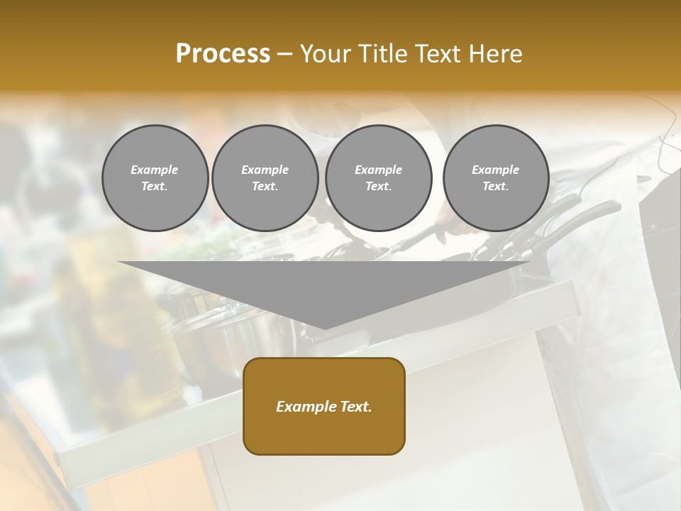 A Chef Is Preparing Food In A Kitchen PowerPoint Template