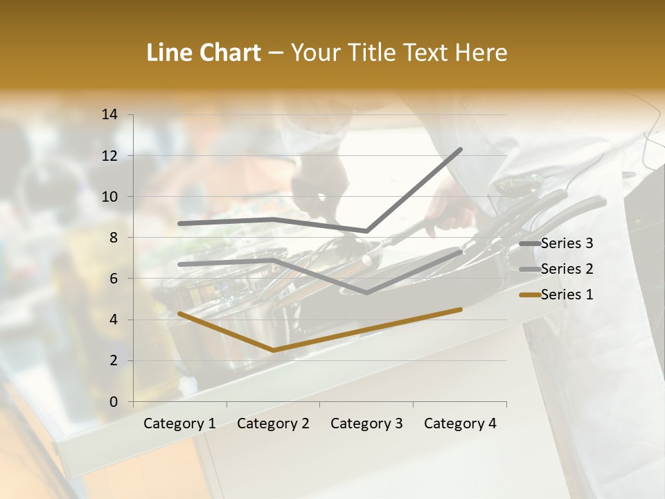 A Chef Is Preparing Food In A Kitchen PowerPoint Template