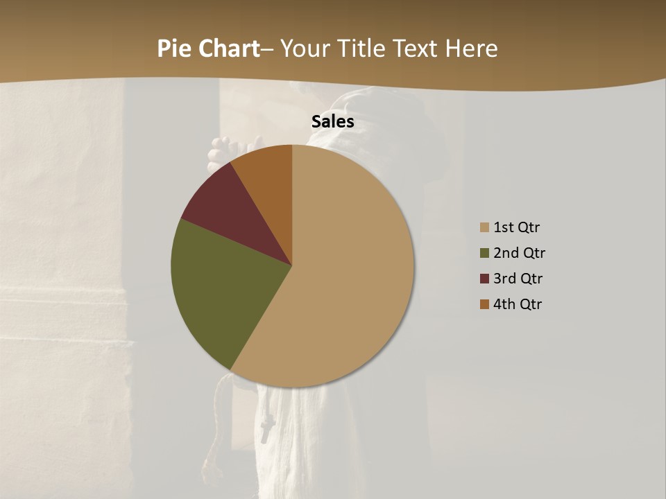 A Man Sitting On The Ground In Front Of A Building PowerPoint Template