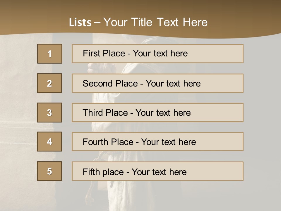 A Man Sitting On The Ground In Front Of A Building PowerPoint Template