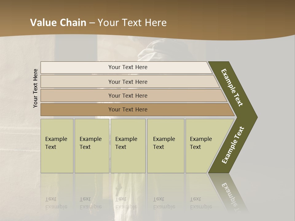 A Man Sitting On The Ground In Front Of A Building PowerPoint Template