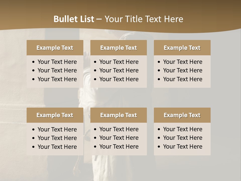 A Man Sitting On The Ground In Front Of A Building PowerPoint Template