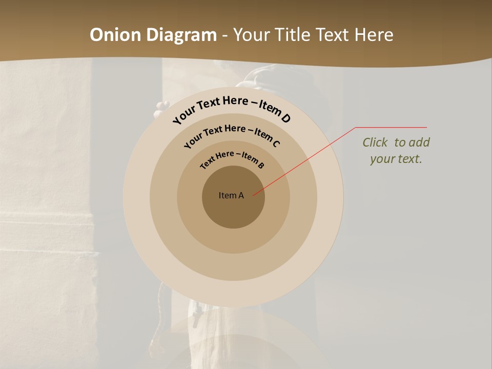 A Man Sitting On The Ground In Front Of A Building PowerPoint Template