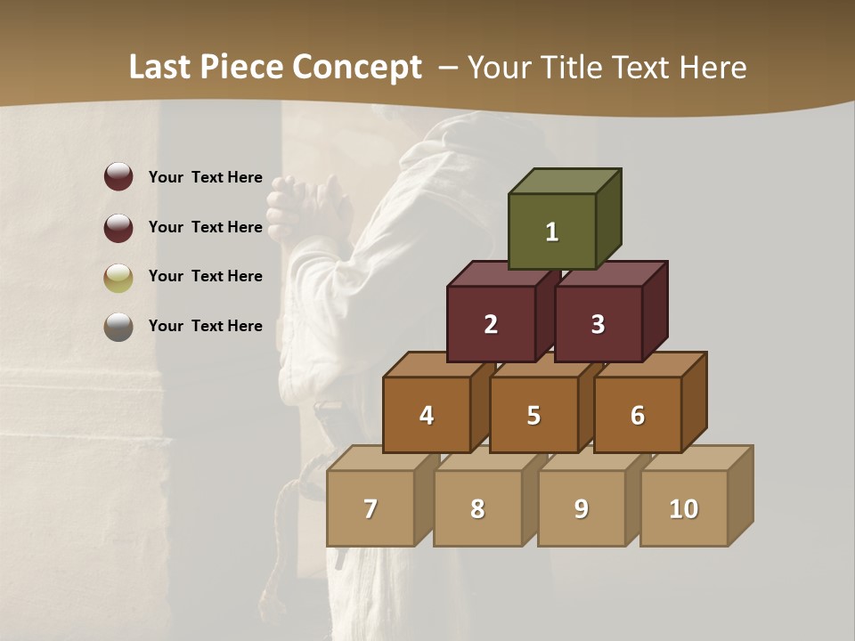 A Man Sitting On The Ground In Front Of A Building PowerPoint Template