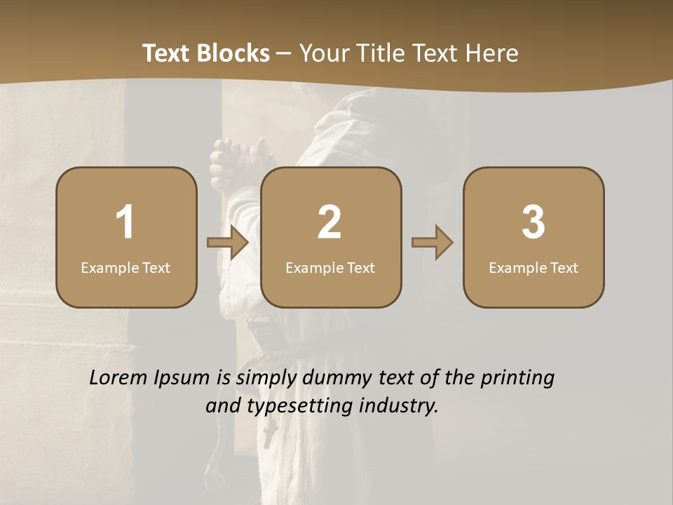 A Man Sitting On The Ground In Front Of A Building PowerPoint Template