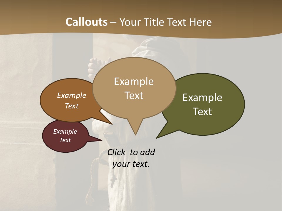 A Man Sitting On The Ground In Front Of A Building PowerPoint Template