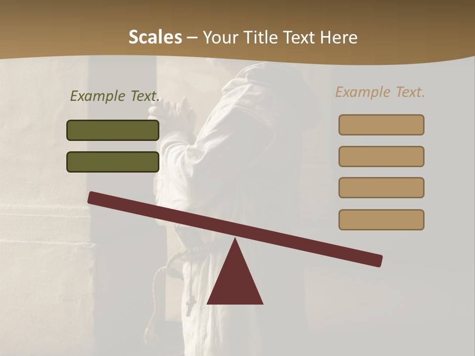 A Man Sitting On The Ground In Front Of A Building PowerPoint Template
