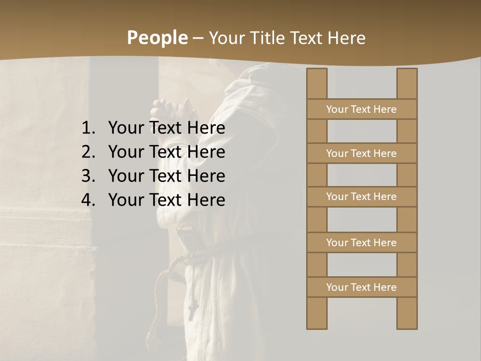 A Man Sitting On The Ground In Front Of A Building PowerPoint Template