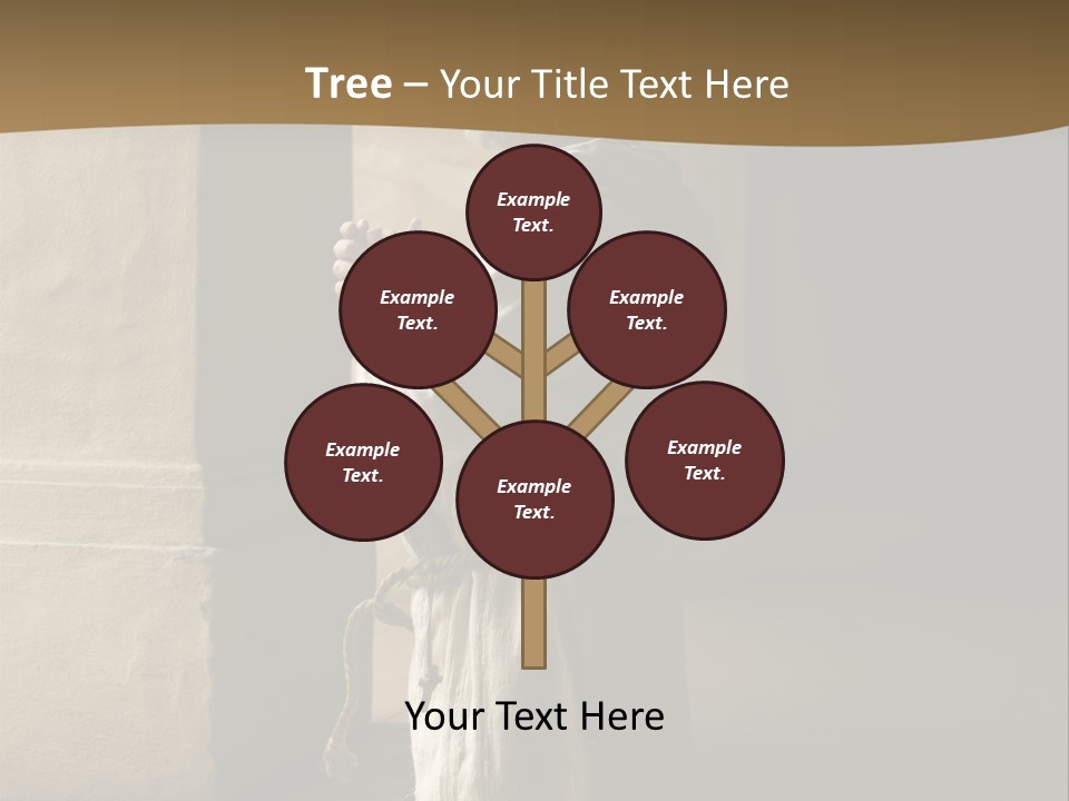 A Man Sitting On The Ground In Front Of A Building PowerPoint Template