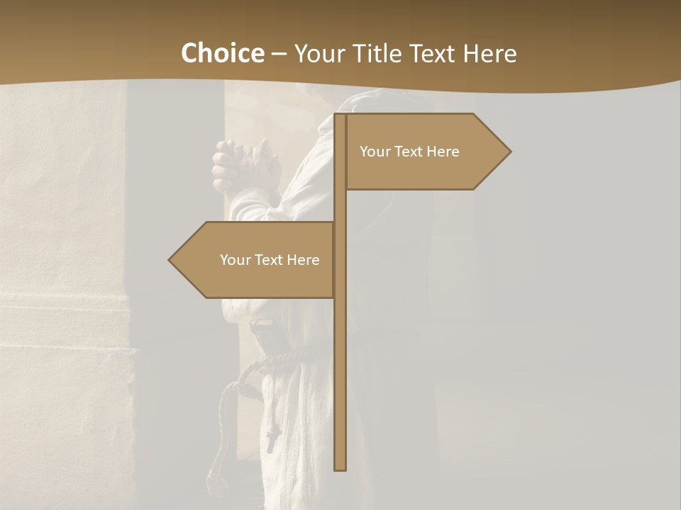 A Man Sitting On The Ground In Front Of A Building PowerPoint Template