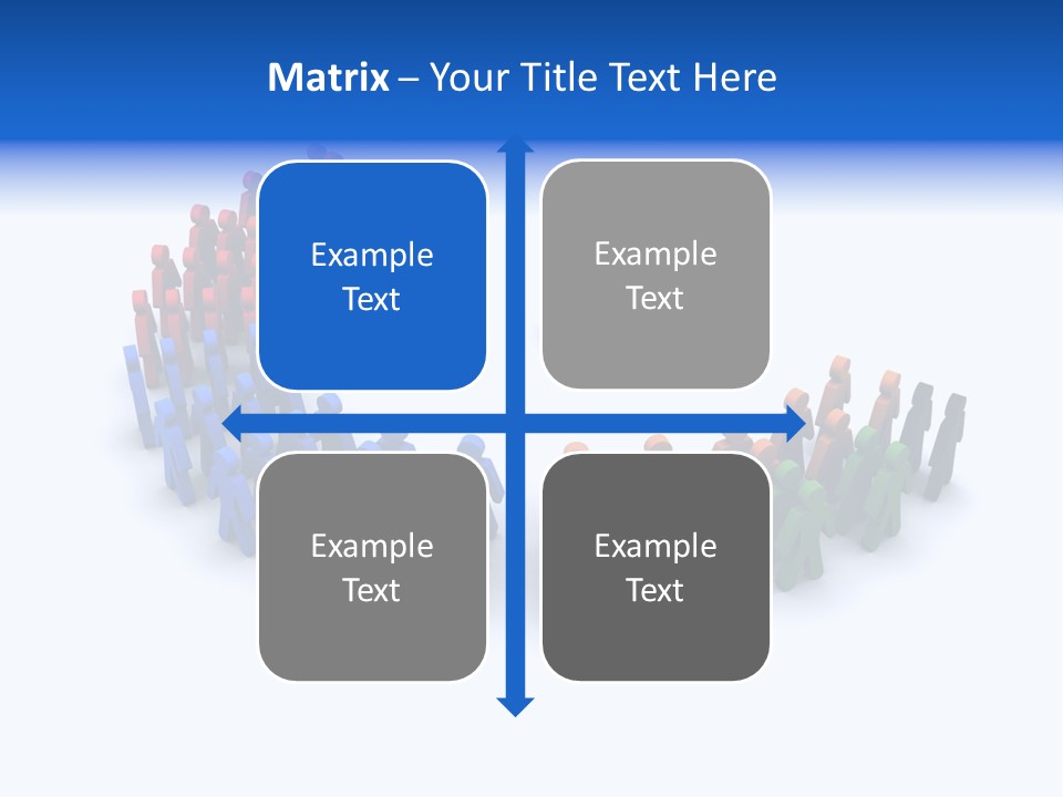 A Group Of People Standing In A Circle PowerPoint Template