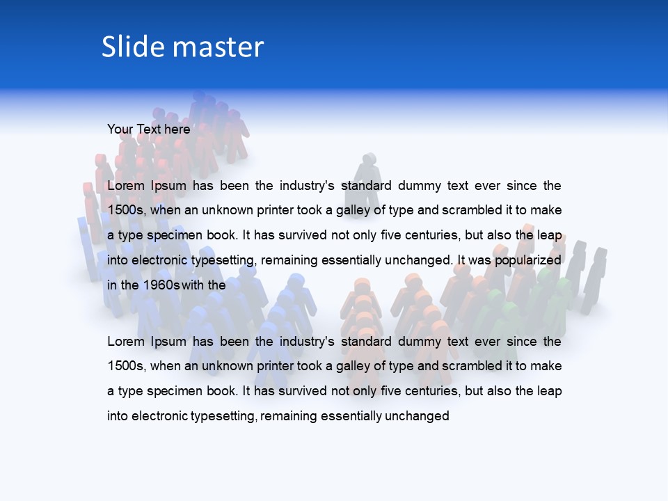 A Group Of People Standing In A Circle PowerPoint Template