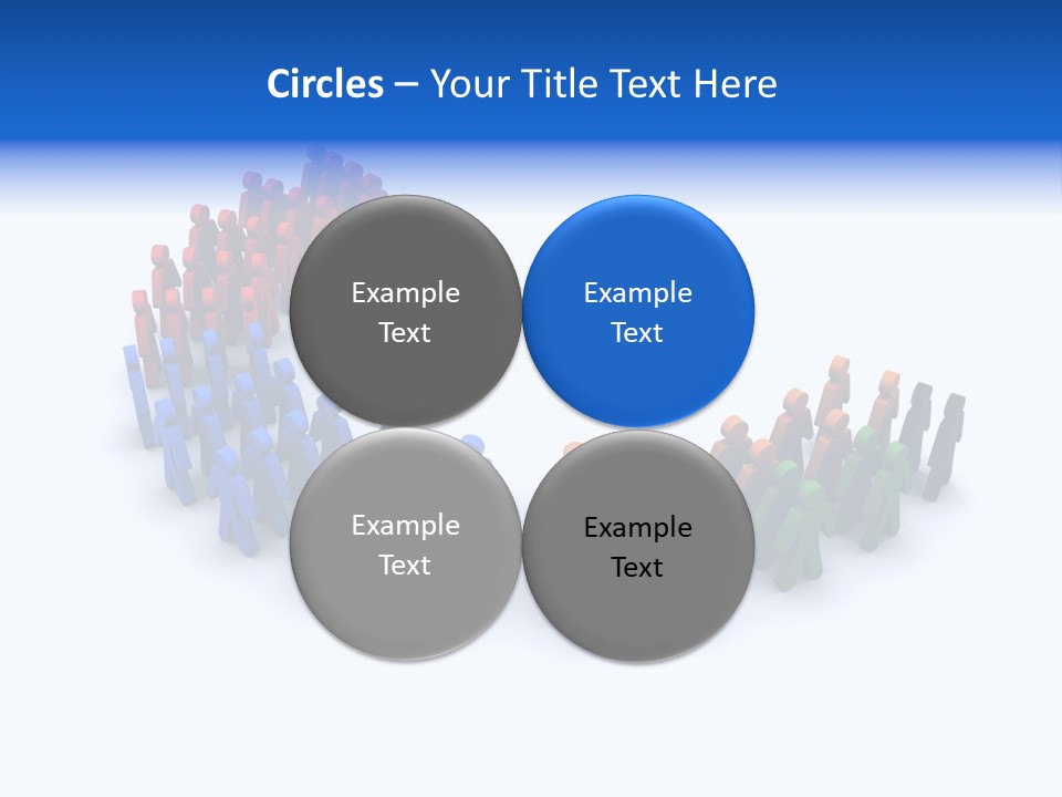 A Group Of People Standing In A Circle PowerPoint Template