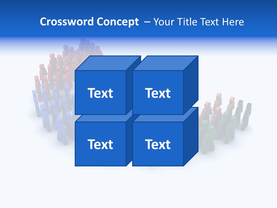 A Group Of People Standing In A Circle PowerPoint Template